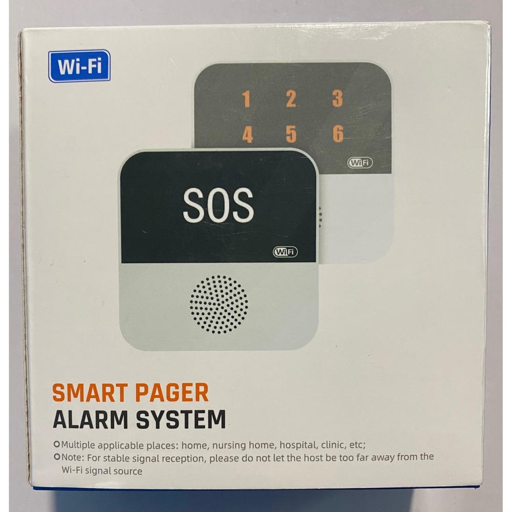 Smart Pager Alarm System WiFi SOS Panic‎ Button for Seniors Home
